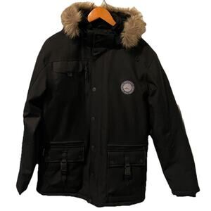 Mercedes Benz Black Parka Coat Size Medium-Mens